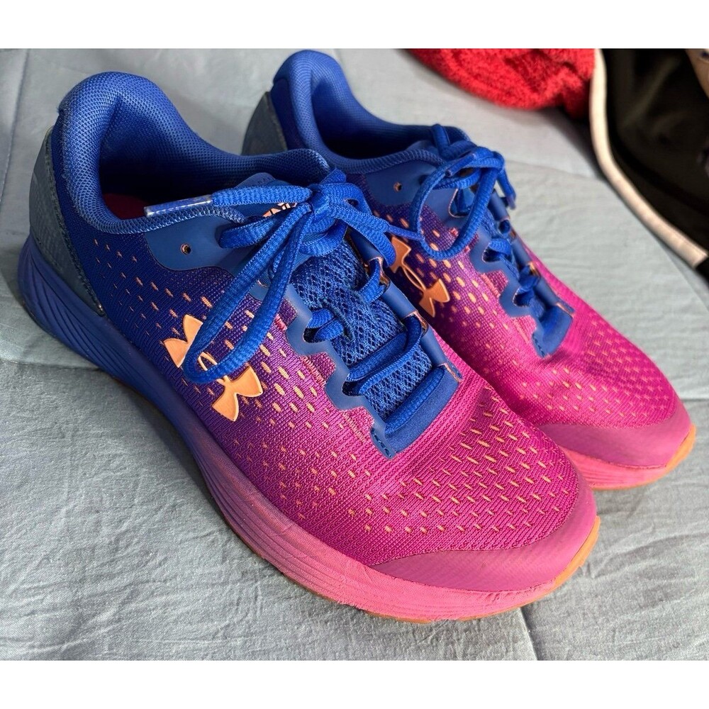Under armour sneaker women blue and pink 5us